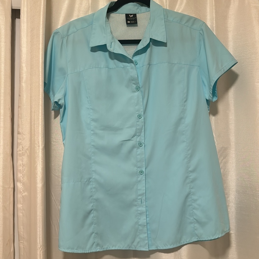 Light blue button up shirt